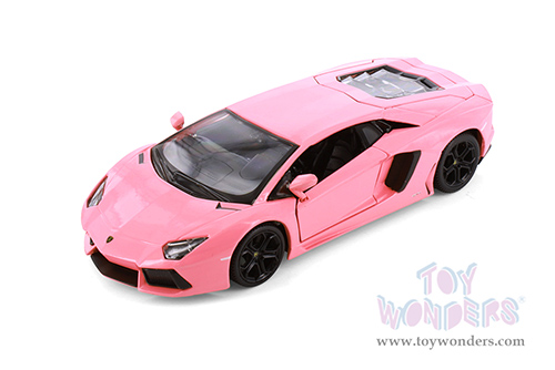 Showcasts® Collectibles - Lamborghini Aventador Coupé (1/24 scale diecast model car, Pink) 38210PK MAP: $22.99