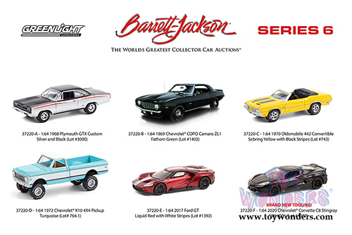 Greenlight - Barrett Jackson Scottsdale Series 6 (1/64 scale diecast model car, Asstd.) 37220/48