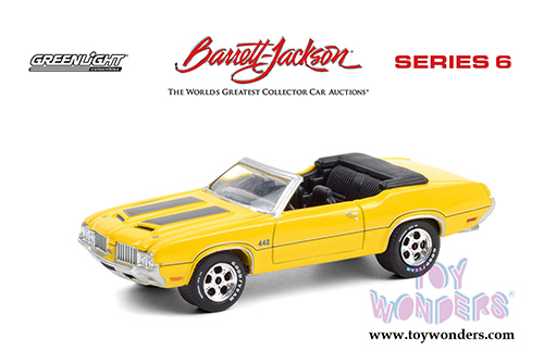 Greenlight - Barrett Jackson Scottsdale Series 6 | Oldsmobile&reg; 442&trade; Convertible (Lot #743) (1970, 1/64 scale diecast model car, Sebring Yellow) 37220C/48