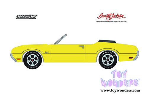 Greenlight - Barrett Jackson Scottsdale Series 6 | Oldsmobile&reg; 442&trade; Convertible (Lot #743) (1970, 1/64 scale diecast model car, Sebring Yellow) 37220C/48