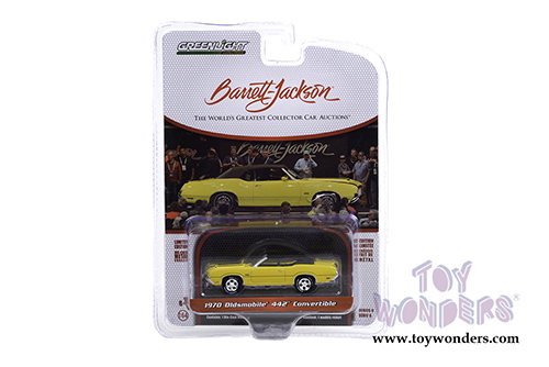 Greenlight - Barrett Jackson Scottsdale Series 6 | Oldsmobile&reg; 442&trade; Convertible (Lot #743) (1970, 1/64 scale diecast model car, Sebring Yellow) 37220C/48