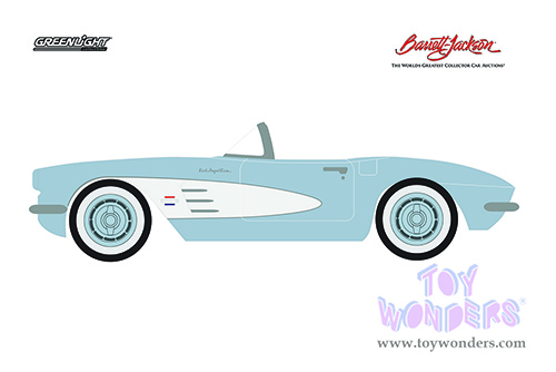 Greenlight - Barrett Jackson Scottsdale Series 7 | Chevrolet&reg; Corvette Convertible (Lot #681) (1961, 1/64 scale diecast model car, Sateen Silver) 37230A/48