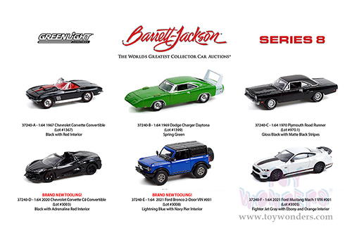 Greenlight - Barrett Jackson Scottsdale Edition Series 8 (1/64 scale diecast model car, Asstd.) 37240/48