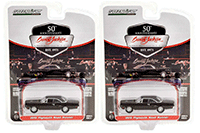 Show product details for Greenlight - Barrett Jackson Series 8 | Plymouth Road Runner (Lot #970.1) (1970, 1/64 scale diecast model car, Gloss Black) 37240C/48