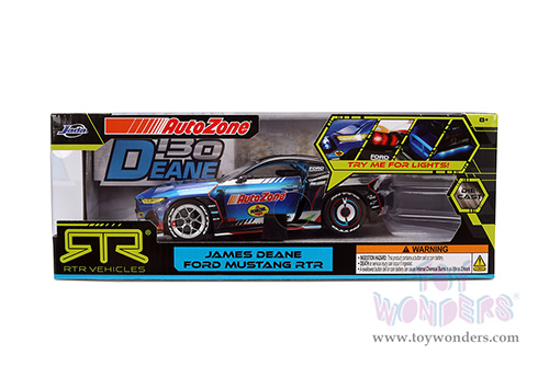 Jada Toys RTR Vehicles - Ford Mustang RTR #130 James Deane "AutoZone" "Formula Drift PRO Championship" (2025) with Lights (2025, 1/24, diecast model car, Blue/Black) 37244/4