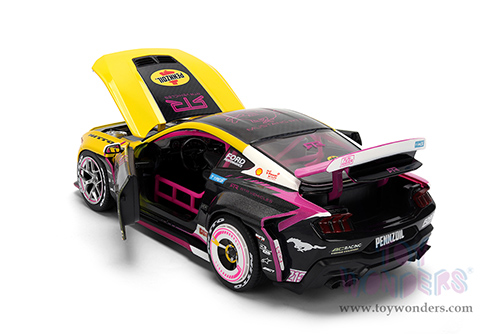 Jada Toys RTR Vehicles - Ford Mustang RTR #213 Ben Hobson "Pennzoil" "Formula Drift PRO Championship" (2025) with Lights (2025, 1/24, diecast model car, Yellow/Black/Pink) 37245/4
