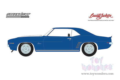 Greenlight - Barrett Jackson Series 9 | Chevrolet&reg; Camaro Z/2 (Lot #687.3) (1969, 1/64 scale diecast model car, Dusk Blue with White Stripes) 37250C/48