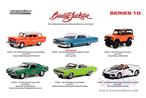 Greenlight - Barrett Jackson Series 10 (1/64 scale diecast model car, Asstd.) 37260/48