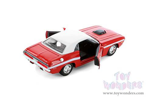 Showcasts® Collectibles - Dodge Challenger R/T Coupe Soft Top (1970, 1/24 scale diecast model car, Red) 37263 MAP: $19.99