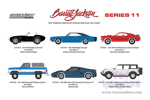 Greenlight - Barrett Jackson Series 11 (1/64 scale diecast model car, Asstd.) 37270/48