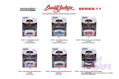 Greenlight - Barrett Jackson Series 11 (1/64 scale diecast model car, Asstd.) 37270/48
