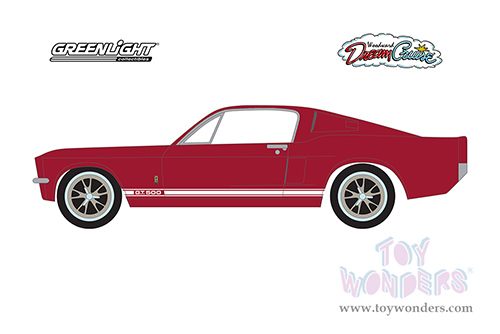 Greenlight - Woodward Dream Cruise Series 1 | Shelby GT-500 "25th Annual Woodward Dream Cruise Featured Heritage Vehicle" (2019) (1969, 1/64 scale diecast model car, Red with White Stripes) 37280F/48
