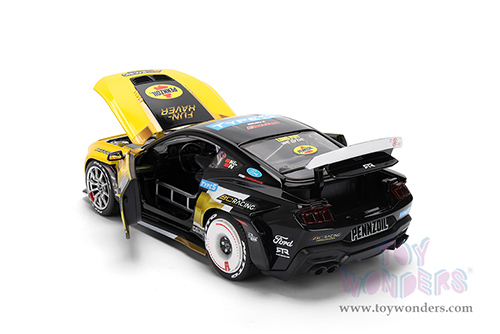 Jada Toys RTR Vehicles - Ford Mustang RTR #88 Chelsea Denofa "Pennzoil" "Formula Drift PRO Championship" (2025) with Lights (2025, 1/24, diecast model car, Yellow/Black/Purple) 37326/4