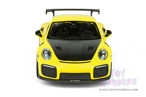 Showcasts® Collectibles - Porsche 911 GT2 RS Hardtop (2018, 1/24 scale diecast model car, Yellow/Black) 37523 MAP: $19.99