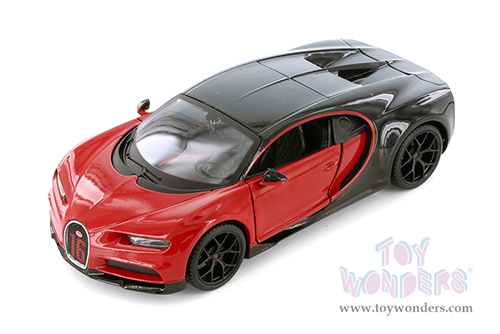 Showcasts® Collectibles - Bugatti Chiron Hardtop (1/24 scale diecast model car, Red/Black) 37524 MAP: $19.99