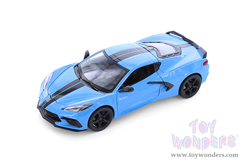 Showcasts® Collectibles - Chevrolet® Corvette® Stingray Coupe Z51 Hardtop (2020, 1/24 scale diecast model car, Asstd.) 37527/3 MAP: $19.99