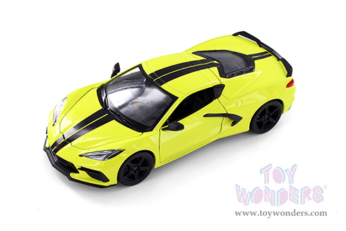 Showcasts® Collectibles - Chevrolet® Corvette® Stingray Coupe Z51 Hardtop (2020, 1/24 scale diecast model car, Asstd.) 37527/3 MAP: $19.99