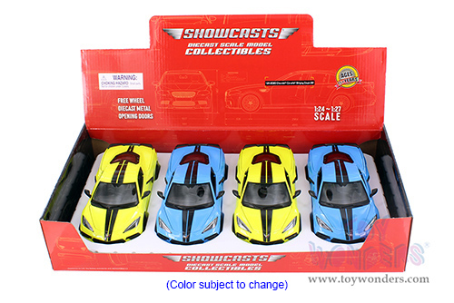 Showcasts® Collectibles - Chevrolet® Corvette® Stingray Coupe Z51 Hardtop (2020, 1/24 scale diecast model car, Asstd.) 37527 MAP: $19.99