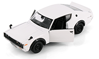 Showcasts® Collectibles - Nissan Skyline 2000GT-R (1973, 1/24 scale die cast model car, White) 37528 MAP: $19.99