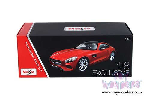Maisto Exclusive - Mercedes-Benz AMG GT Hardtop (1/18 scale diecast model car, Red) 38131R