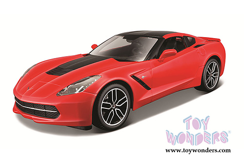 Maisto Exclusive - Corvette Stingray Z51 Hardtop (2014, 1/18 scale diecast model car, Red) 38132R