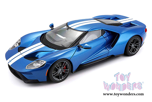 Maisto Exclusive - Ford GT Hardtop (2017, 1/18 scale diecast model car, Blue) 38134BU
