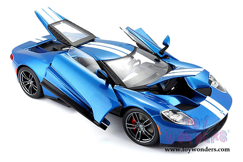 Maisto Exclusive - Ford GT Hardtop (2017, 1/18 scale diecast model car, Blue) 38134BU