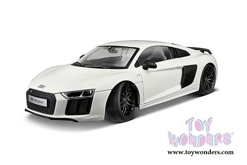 Maisto Exclusive - Audi R8 V10 Plus Hard Top (1/18 scale diecast model car, White) 38135W