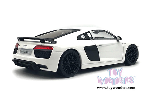 Maisto Exclusive - Audi R8 V10 Plus Hard Top (1/18 scale diecast model car, White) 38135W