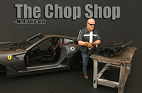 American Diorama Figurine - The Chop Shop Mr. Fabricator Figure (1/18  scale, Black/Brown) 38160