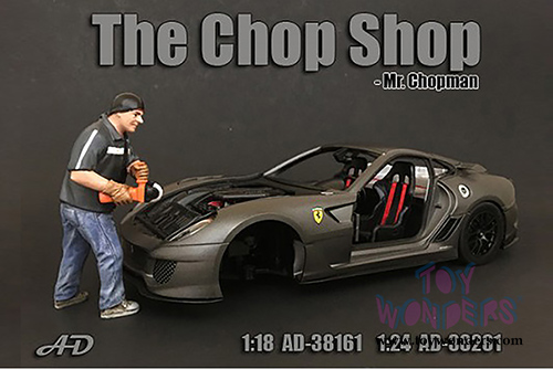 American Diorama Figurine - The Chop Shop Mr. Chopman Figure (1/18  scale, Black/Blue) 38161