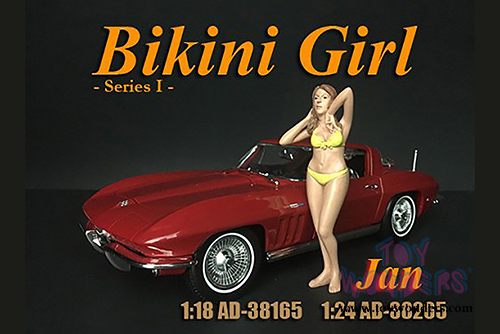 American Diorama Figurine - Bikini Girl Jan (1/18 scale, Yellow) 38165