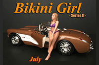 American Diorama Figurine - Bikini Girl July (1/24 scale, Purple) 38271