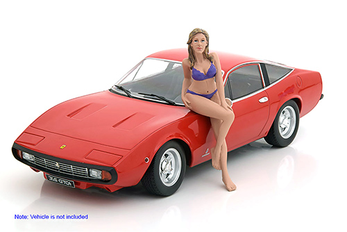 American Diorama Figurine - Bikini Girl July (1/18 scale, Purple) 38171