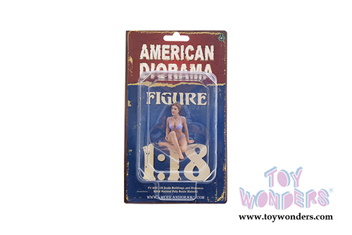 American Diorama Figurine - Bikini Girl September (1/18 scale, Violet) 38173