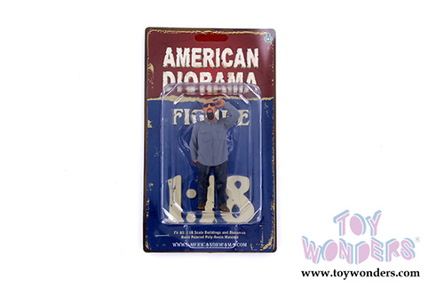 American Diorama Figurine - Hanging Out 2 Frank Figure (1/18  scale, Blue) 38181
