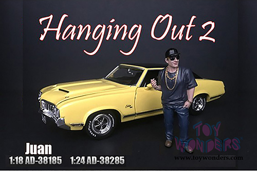 American Diorama Figurine - Hanging Out 2 Juan Figure (1/18  scale, Blue) 38185
