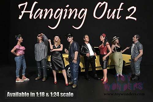 American Diorama Figurine - Hanging Out 2 Patricia Figure (1/18  scale, Black) 38186