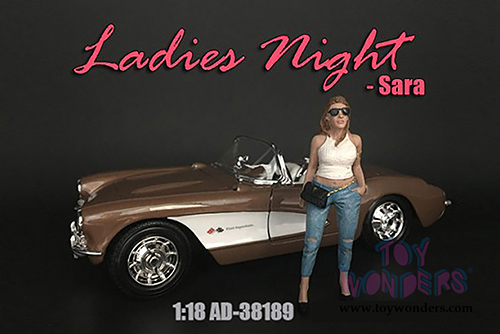 American Diorama Figurine - Ladies Night Sara Figure (1/18 scale, Light Blue/White) 38189
