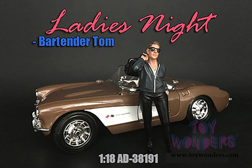 American Diorama Figurine - Ladies Night Tom Figure (1/18 scale, Black/Dark Gray) 38191