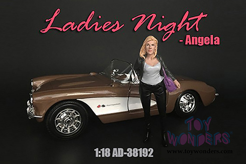 American Diorama Figurine - Ladies Night Angela Figure (1/18 scale, Black/Dark Gray) 38192