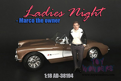 American Diorama Figurine - Ladies Night Marco Figure (1/18 scale, Dark Gray/Black) 38194