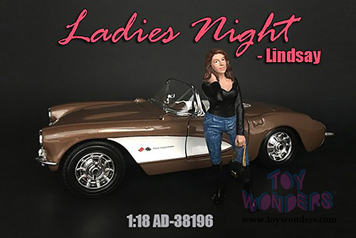 American Diorama Figurine - Ladies Night Lindsay Figure (1/18 scale, Blue/Black) 38196