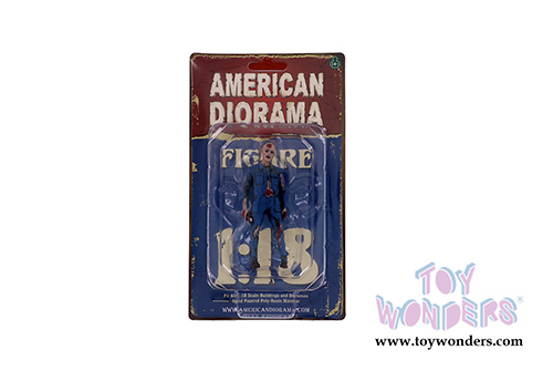 American Diorama Figurine - Zombie Mechanic I (1/18 scale, Blue) 38197