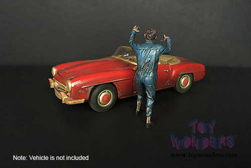 American Diorama Figurine - Zombie Mechanic II (1/24 scale, Blue) 38298