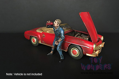American Diorama Figurine - Zombie Mechanic III (1/24 scale, Blue) 38299