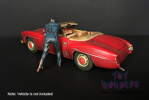 American Diorama Figurine - Zombie Mechanic IV (1/24 scale, Blue) 38300