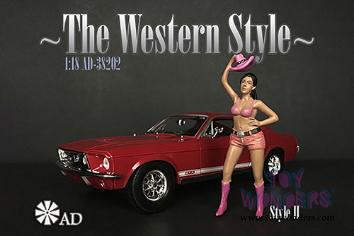 American Diorama Figurine - The Western Style II (1/18 scale, Orange/Pink) 38202