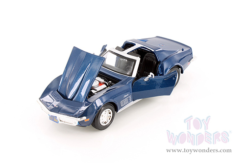 Showcasts®  Collectibles - Chevrolet® Corvette® T-Top (1970, 1/24 scale diecast model car, Blue) 38202BU MAP: $22.99