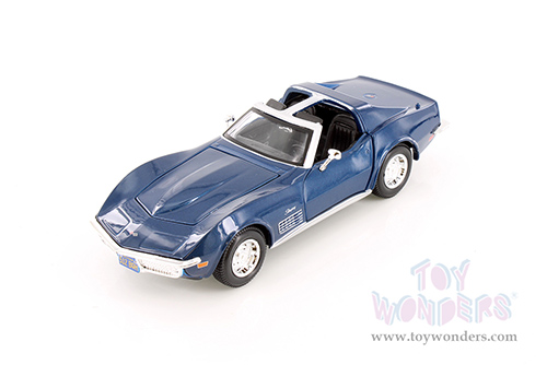 Showcasts®  Collectibles - Chevrolet® Corvette® T-Top (1970, 1/24 scale diecast model car, Blue) 38202BU MAP: $22.99